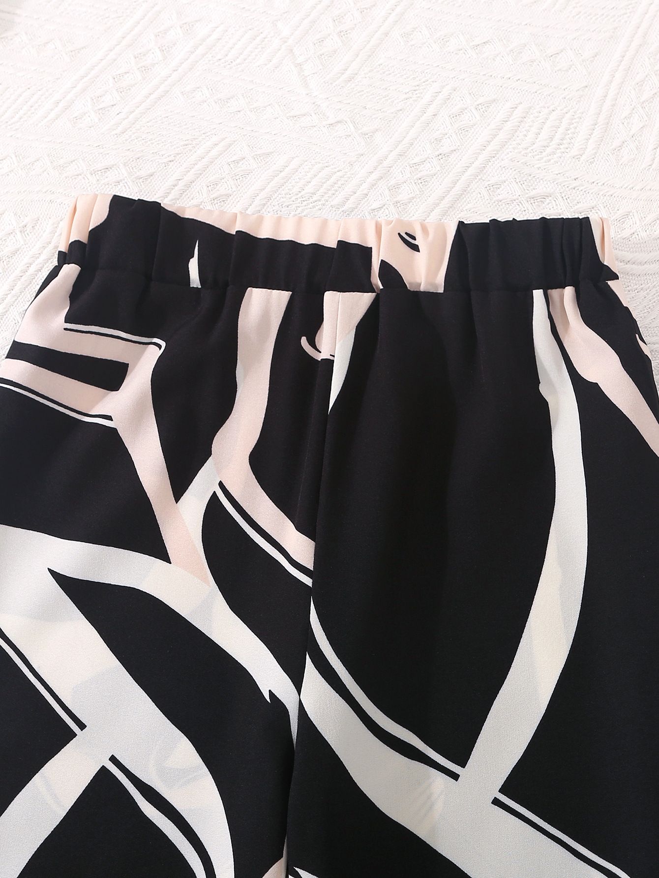 Trendy 2-Piece Girls Outfit Floral Print Bubble Sleeve Top Wide Leg Pants Set Ins Cute Summer Clothes Breathable Clothing Sets