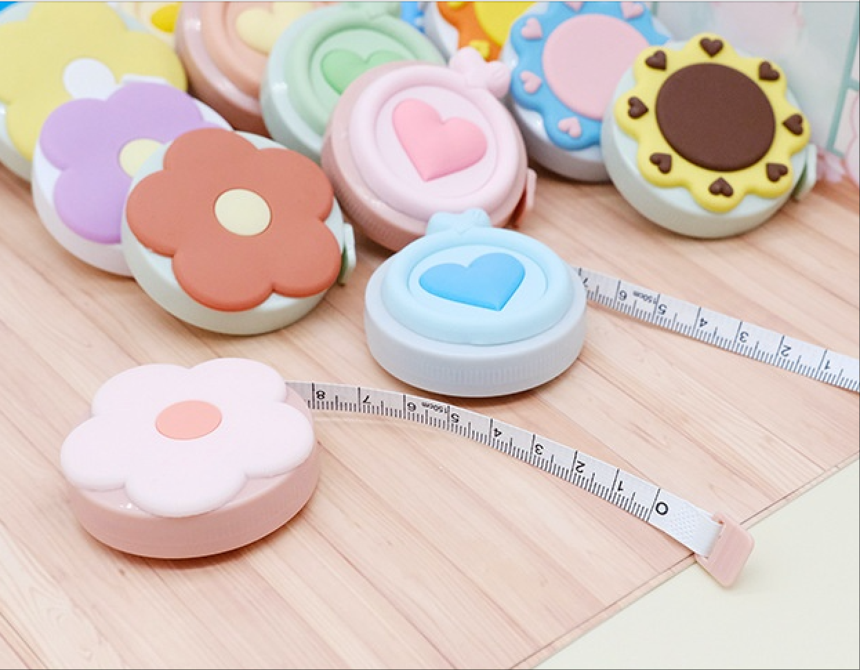 2 Pcs Body Measurement Tape for Women Weight Loss Fitness Waist Hip Measure Clothing Ruler Retractable Tape Double-Sided Portable Sewing Tailor