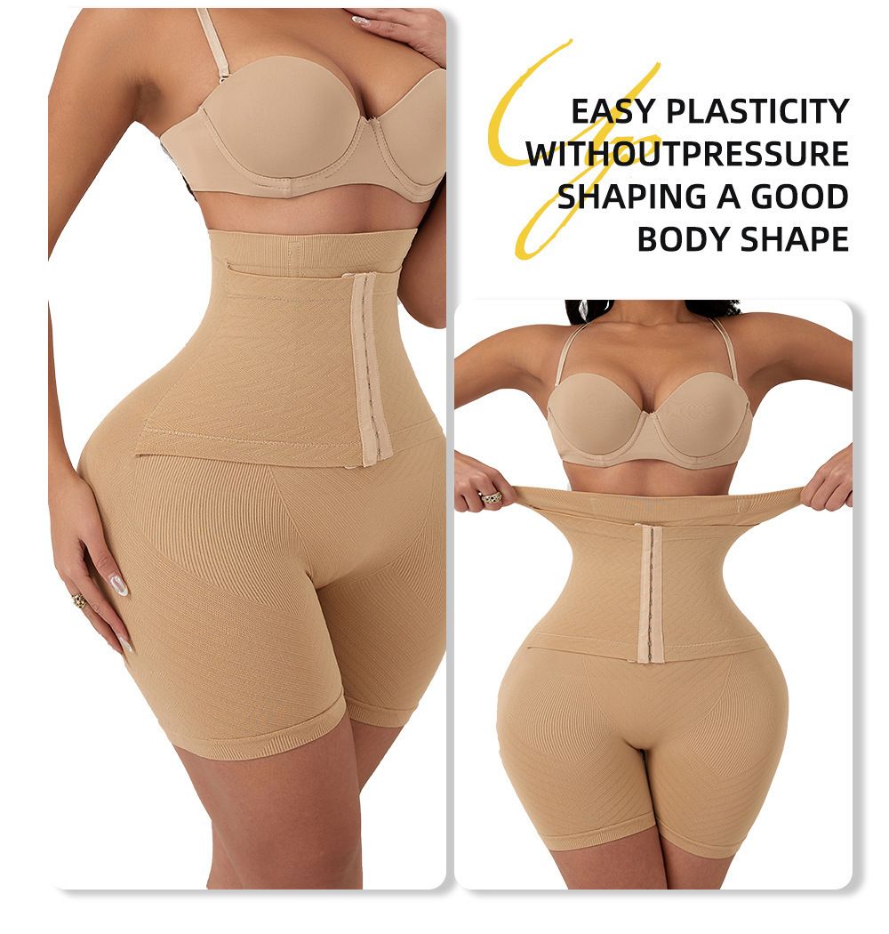 High Waist Tummy Control Shaping Pants Hooked Control Panties Safety Shorts Waist Trainer Butt Lifting Slimming Body Shaper