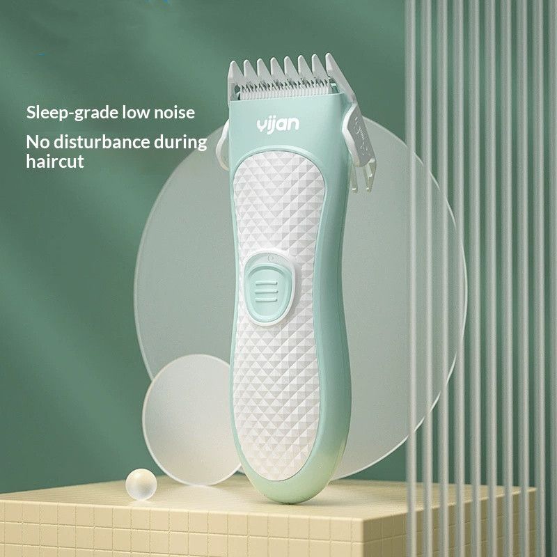 Safe Baby Hair Clipper USB Rechargeable Silent Waterproof Hair Trimmer for Infant Kids Electric Hair Cutting Machine