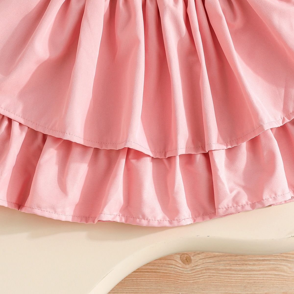 Girl Clothes Kid Sleeveless Bow Top & Layered Cake Skirt Set 2PCS Outfit 2-7 Years Fashion Casual Cool Clothes Clothing Set