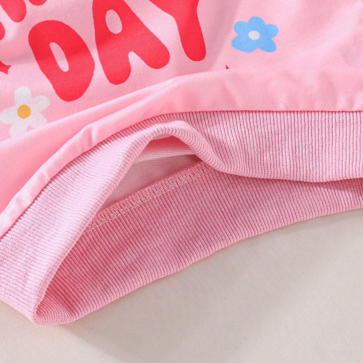 Girls Strawberry Print Sweatshirt & Cuffed Pants 2PCS Set Pink Casual Outfit for Baby Girls 1-4 Years Girl Clothes Kid