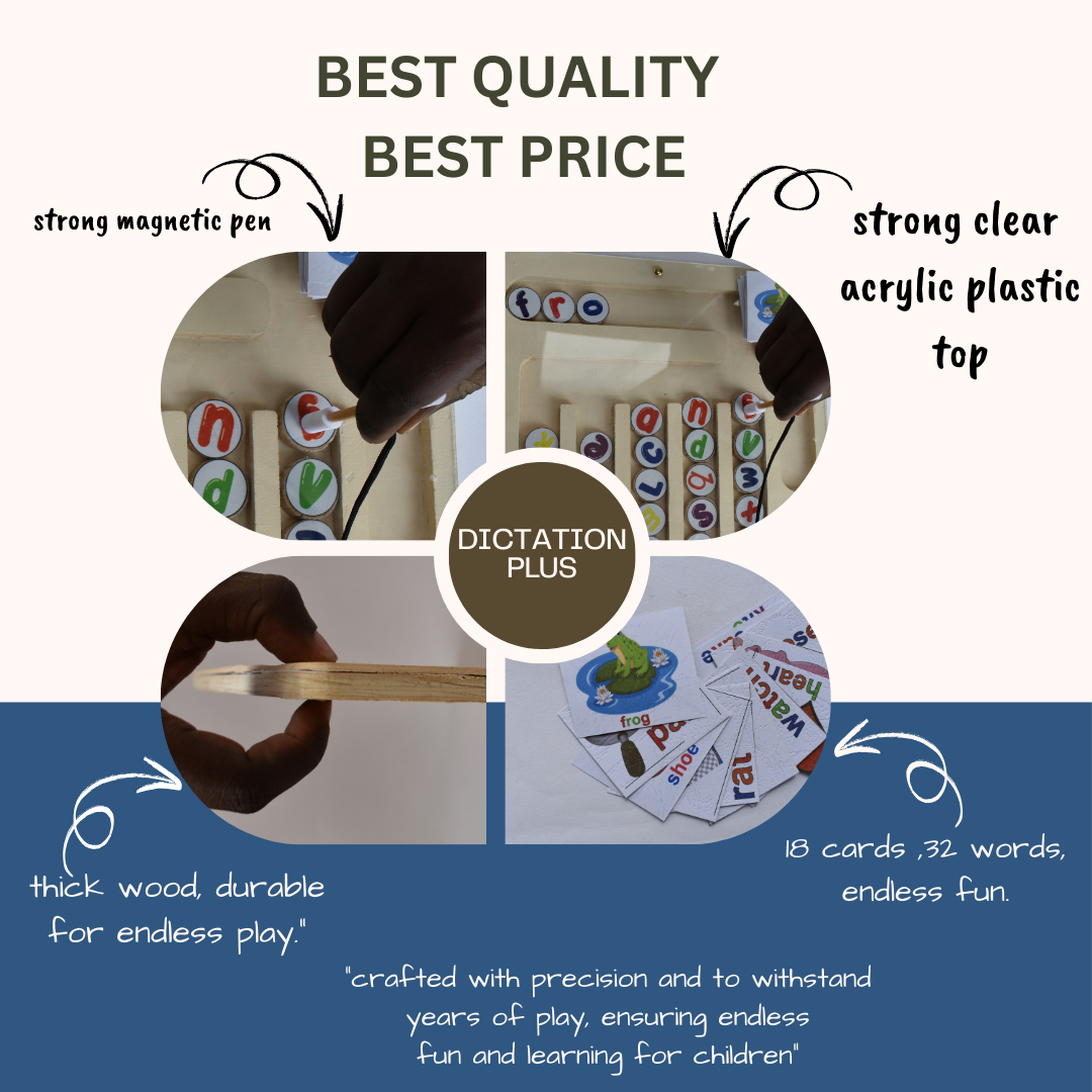 Dictation Plus – Magnetic Letter Matching & Spelling Toy