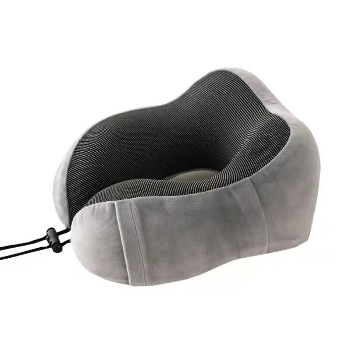Travel Pillow, Best Memory Foam Neck Pillow and Head Support Soft Pillow with Side Storage Bags, for Sleep Rest, Airplane, Car, Family and Travel Use