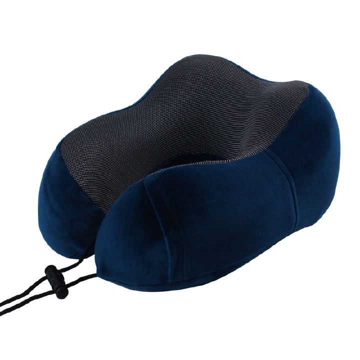 Travel Pillow, Best Memory Foam Neck Pillow and Head Support Soft Pillow with Side Storage Bags, for Sleep Rest, Airplane, Car, Family and Travel Use