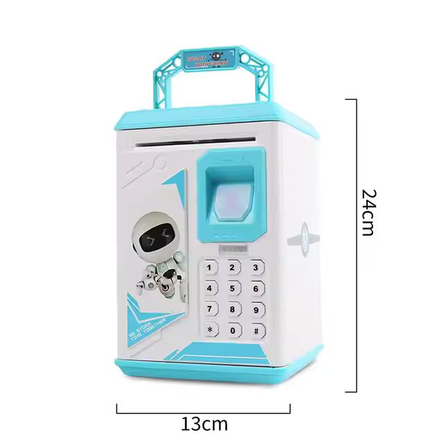 Mini Piggy Bank Safe Box Money Coin ATM Bank Toy Kids Gift Money Box Digital Saving Boxes Bank Password Protection Automatic Saving Bank very sturdy and durable non-toxic and safe to children