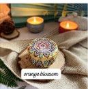 Mini Elegant Flower Tin Box DIY Candle Jar Balm Round