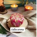 Mini Elegant Flower Tin Box DIY Candle Jar Balm Round