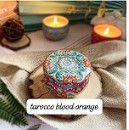 Mini Elegant Flower Tin Box DIY Candle Jar Balm Round