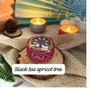 Mini Elegant Flower Tin Box DIY Candle Jar Balm Round