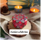 Mini Elegant Flower Tin Box DIY Candle Jar Balm Round