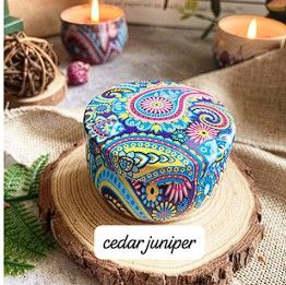 Mini Elegant Flower Tin Box DIY Candle Jar Balm Round