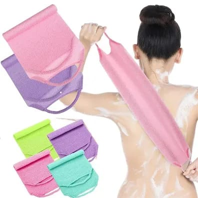 Exfoliating bathing cloth. This Scrubber will give a stimulating scrub and leaves skin soft, smooth and glowing. Exfoliating Shower Towel Washcloths Nylon Bath Towel Wash Cloth Korean Exfoliating