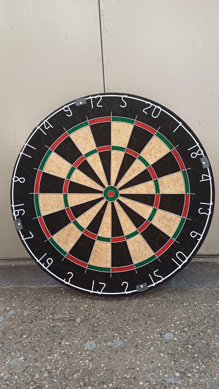 Dart Board Game Set - 17'' Double Sided Usable Dartboard with FREE Steel Tip Darts, Excellent Indoor & Outdoor Party Game