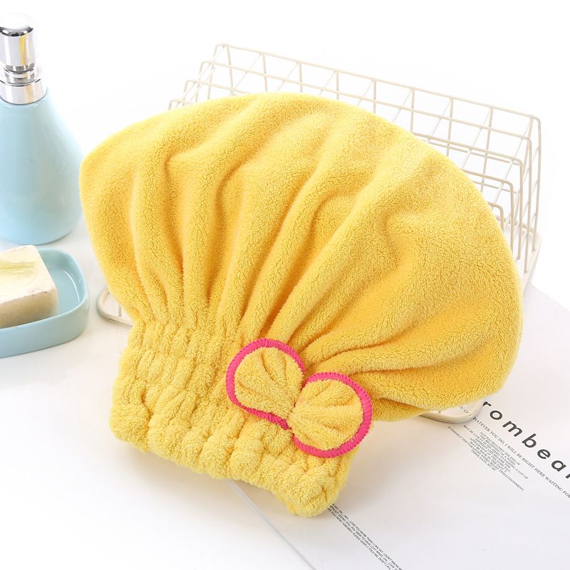Quick-Drying Microfiber Solid Quickly Dry Hair Hat for Womens, Girls and Ladies Cap Bathing Tool Drying Towel Head Wrap