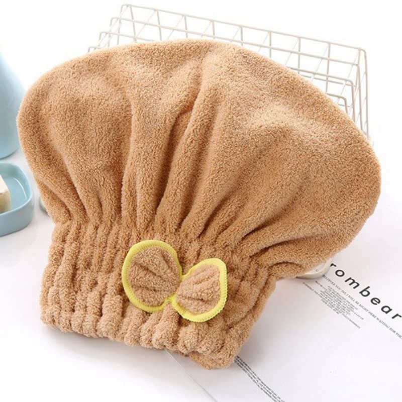 Quick-Drying Microfiber Solid Quickly Dry Hair Hat for Womens, Girls and Ladies Cap Bathing Tool Drying Towel Head Wrap
