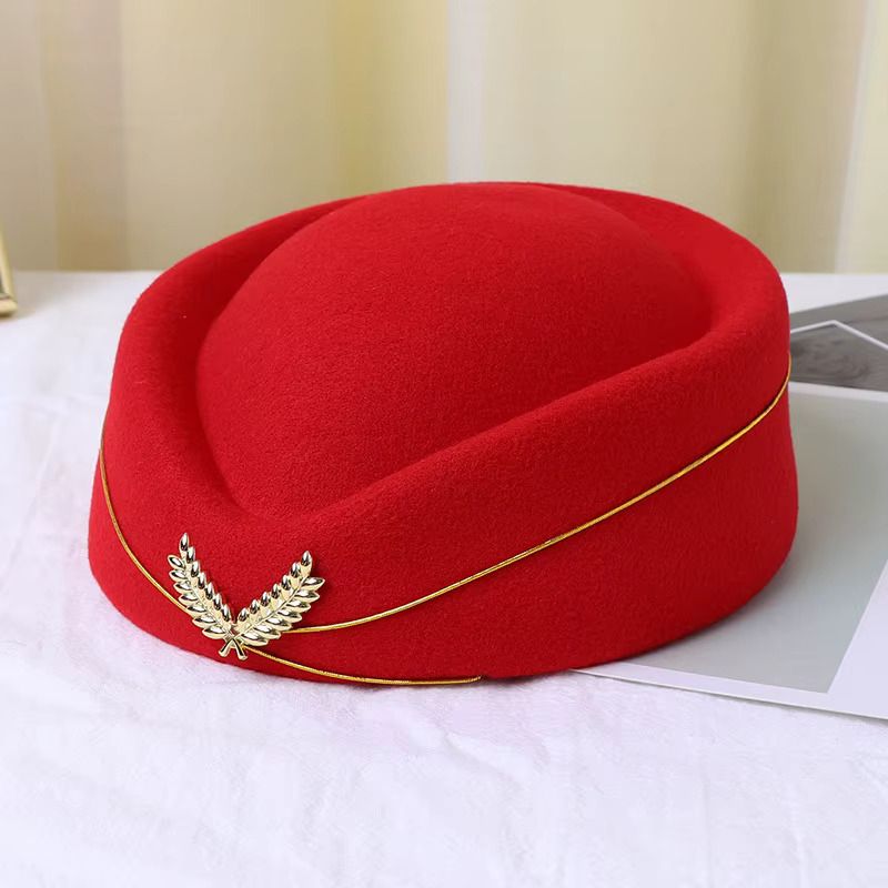 High Quality Stewardess Hat/ Air Hostess Hat for Ladies Beret Cap that is Simple and Elegant