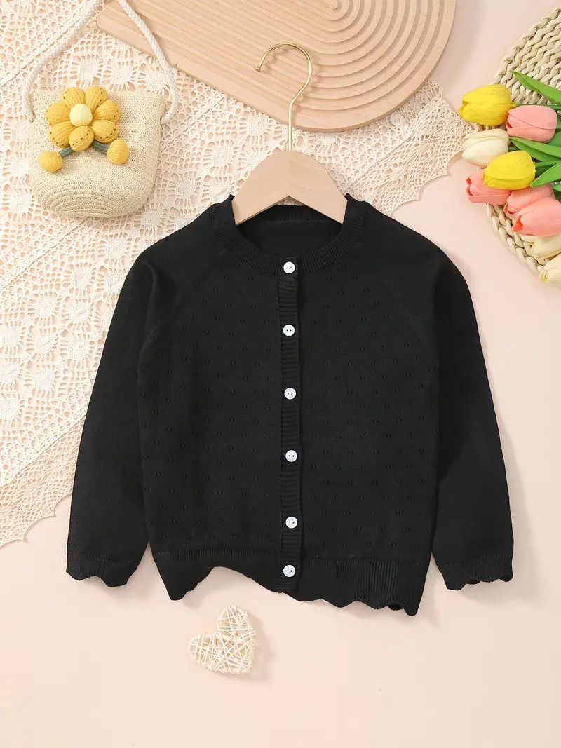 Girl's Knitted Sweater Cardigan Baby/Children's Casual Coat Top