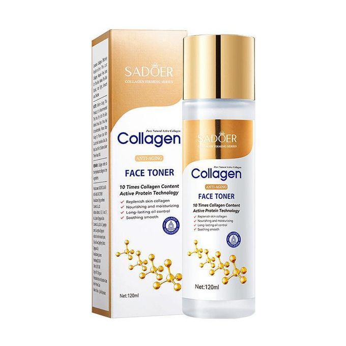 SADOER Collagen Face Toner that is Moisturizing and Improves Roughness Skin Toner. Repairing Brightening Moisturizing Improve Roughness Vitamin C Whitening Skin Toner