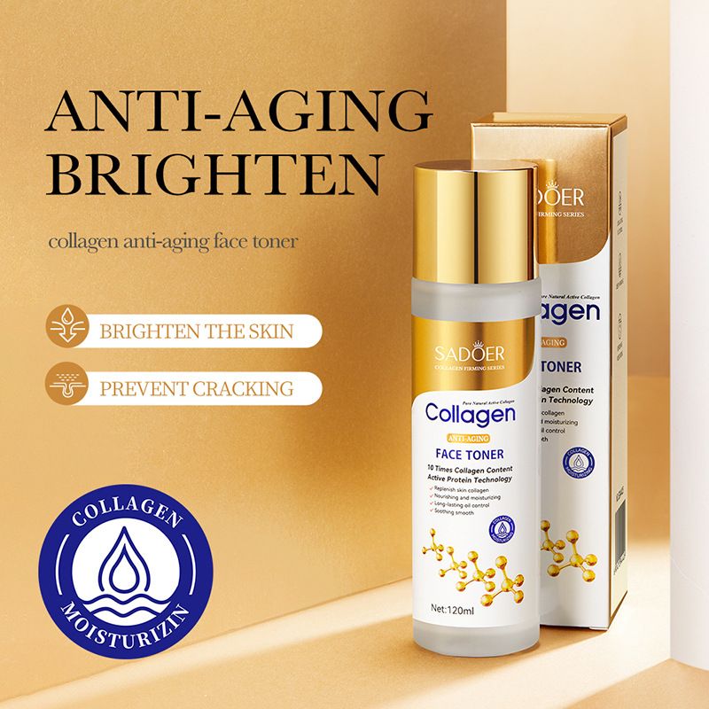 SADOER Collagen Face Toner that is Moisturizing and Improves Roughness Skin Toner. Repairing Brightening Moisturizing Improve Roughness Vitamin C Whitening Skin Toner