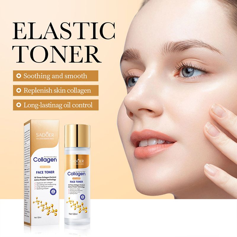SADOER Collagen Face Toner that is Moisturizing and Improves Roughness Skin Toner. Repairing Brightening Moisturizing Improve Roughness Vitamin C Whitening Skin Toner