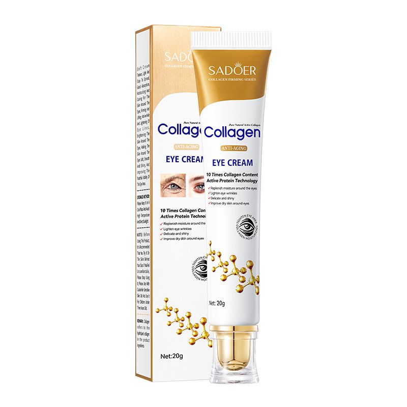 SADOER Collagen Eye Cream Anti Aging Repair Best Dark Circles Moisturizing and Improving Dark Circles and Eye Bags