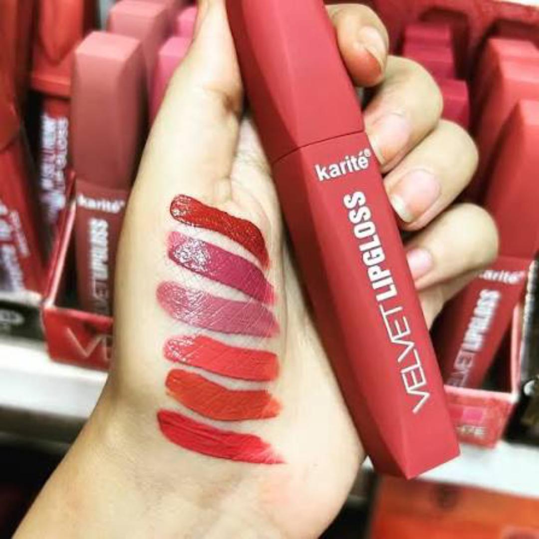 Karite Moisturizing Long Lasting Matte Lip Gloss. Glossy Non Stick Waterproof Lip Gloss that gives a lasting gloss and very Lightweight view 5