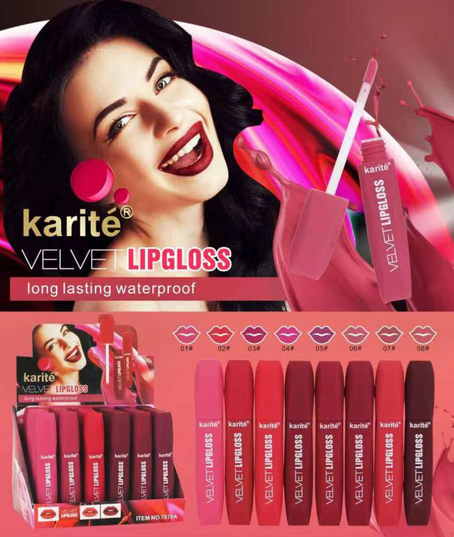 Karite Moisturizing Long Lasting Matte Lip Gloss. Glossy Non Stick Waterproof Lip Gloss that gives a lasting gloss and very Lightweight view 7