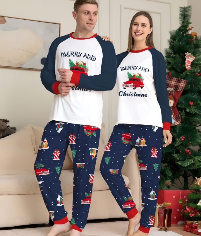 High Quality, stylish and cute Family matching Christmas pajama sets.  Family Matching Christmas Pajamas Set Xmas Deer Holiday Pajamas Sleepwear Dad Mom Kids