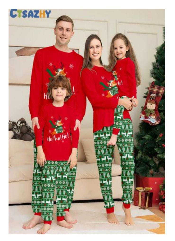 High Quality, stylish and cute Family matching Christmas pajama sets.  Family Matching Christmas Pajamas Set Xmas Deer Holiday Pajamas Sleepwear Dad Mom Kids