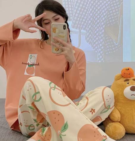 Women Pajamas Pyjamas Set Sleepwear Pijama Suit Female Sleepwear Two Piece Spring Pjs Loungewear for all Sizes for Lady