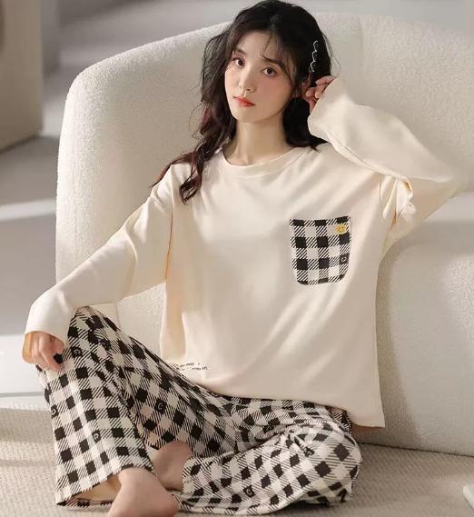 Women Pajamas Pyjamas Set Sleepwear Pijama Suit Female Sleepwear Two Piece Spring Pjs Loungewear for all Sizes for Lady