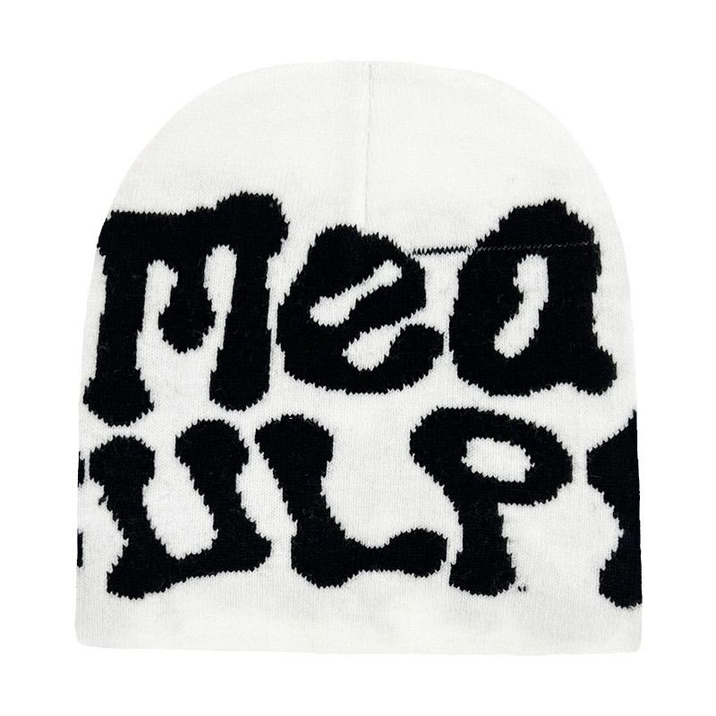 CJ House New Knitting Beanies Hat Men Women Paragraph Quality Cap Mea Culpa Y2k Warm Fashion Hundred Take Cold Cap for Women Hats style 03 one size