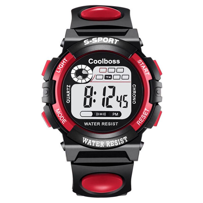 Children Watch Sport Kids Watches Luminous Waterproof Watches for Children Students Dial Electronic Watch Multi-function Wrist Watch for Boys and Girls Gift Red one size