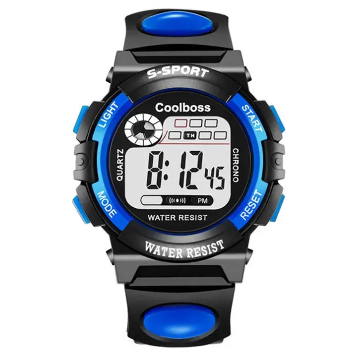 Children Watch Sport Kids Watches Luminous Waterproof Watches for Children Students Dial Electronic Watch Multi-function Wrist Watch for Boys and Girls Gift Red one size