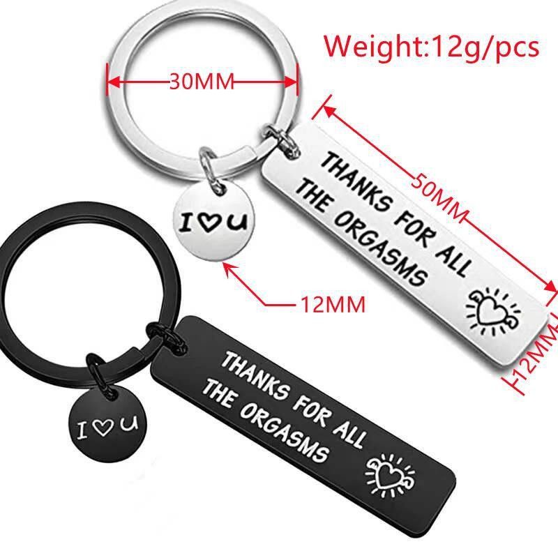 Line couple pendant; custom text puppy object; forget me college student keychain; anti-loss minority Color 1 Medium