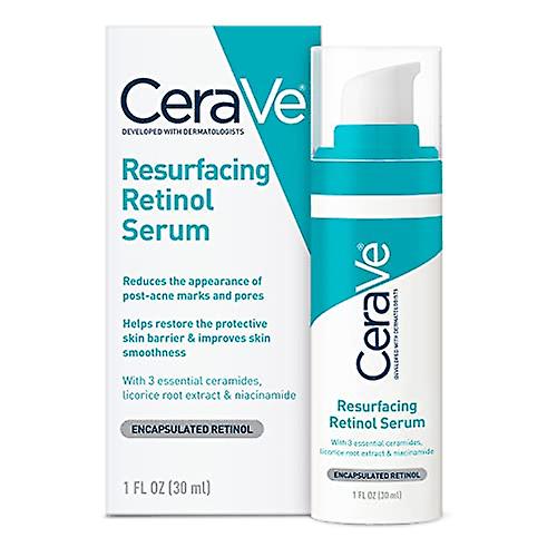 Cerave 1 oz retinol serum for post-acne marks and skin texture green 30ML green 30m