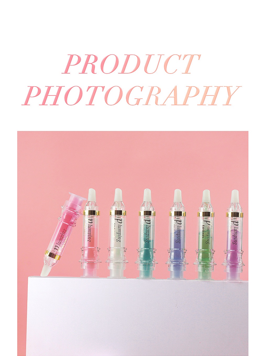 Plumping Mirror Finish Hydrating Lip Lacquer - Reduces Lip Lines with Pearl Shimmer Clear Formula Lip Glosses Lipstick 01# 5ml
