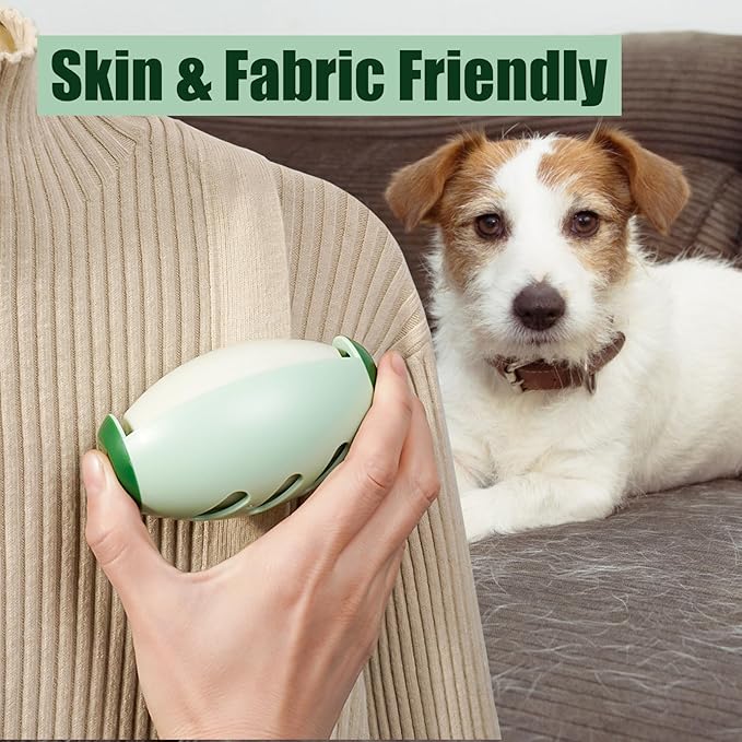 Reusable Lint Roller Ball, Mini Travel Size Lint Roller for Clothes, On The Go Small Portable Lint Ball Remover for Clothes and Pet Hair, Extra Sticky & Washable Gel green Pack of two