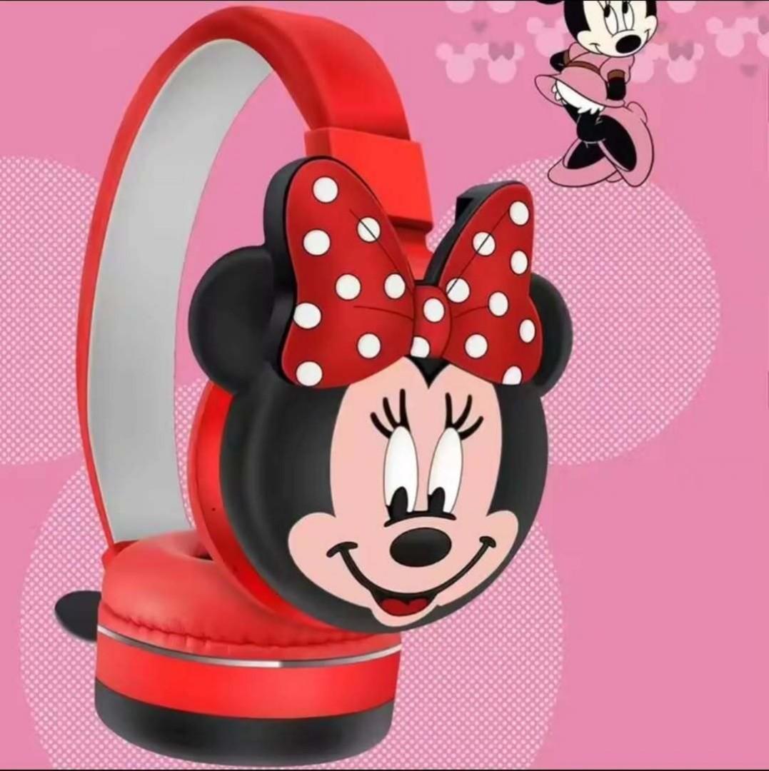 Mickey Original Wireless Headphone Bluetooth 6.0 Stereo With Mic Support TF Card Wireless Kids Girl Earphone Birthday Gift