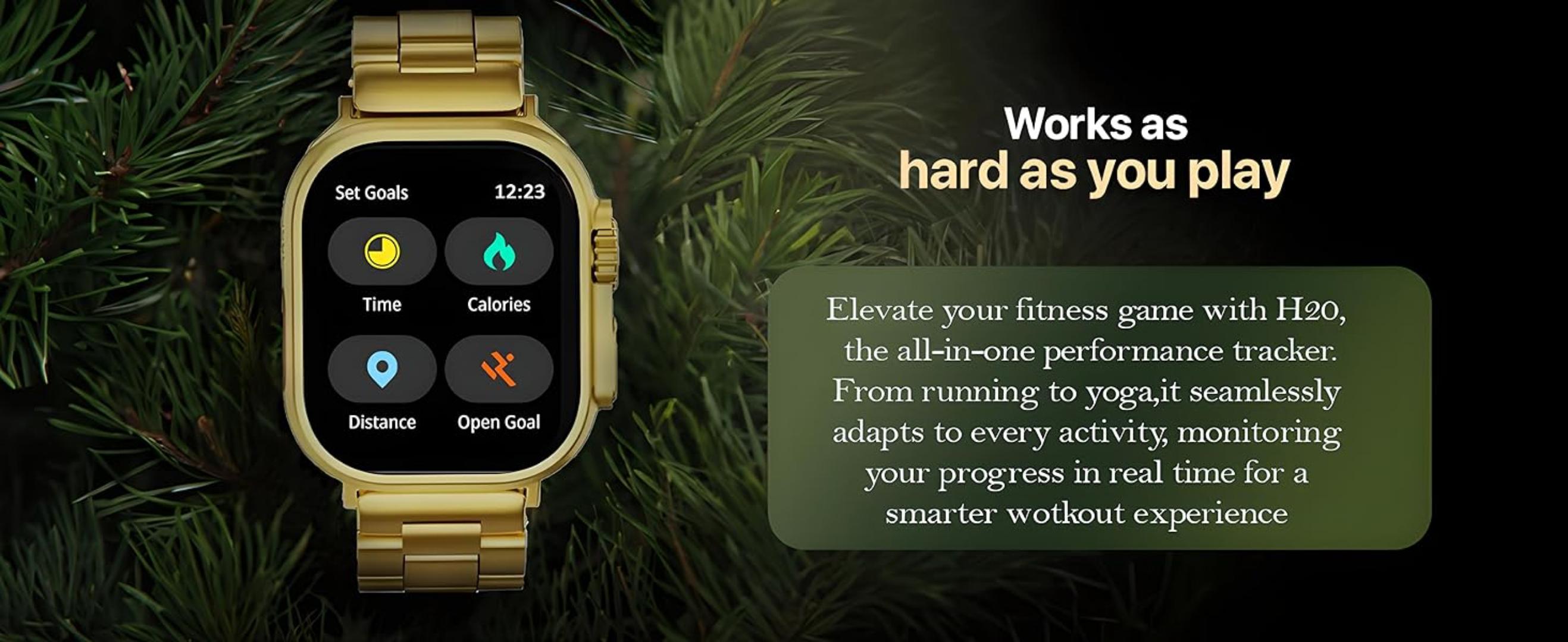 H2O Ultra Smart watch + Earpods set Men Women Smart Watch H30 H20 H12 Touch Smartwatches Waterproof Sports Men Wrist Watch Bluetooth Original Heart Rate Smart Bracelet Smart Band Unisex Watch