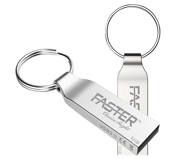 Original Fastest Faster Metal USB Flash Drives 128GB/64GB/32GB/16GB/8GB/4GB/2GB Flash Disks Memory USB Disk Data Storage