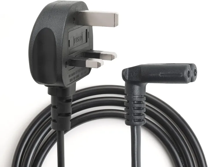 Long Lasting Durable UK Fused 2 Pin Power Cable with UK Plug Connector 1.5 Metres | Electric Cord fused Power Cable 2Pin Cable 1.5 Metres 250V 2.5A Power Cord UK Power Cable for TV Printers Radio