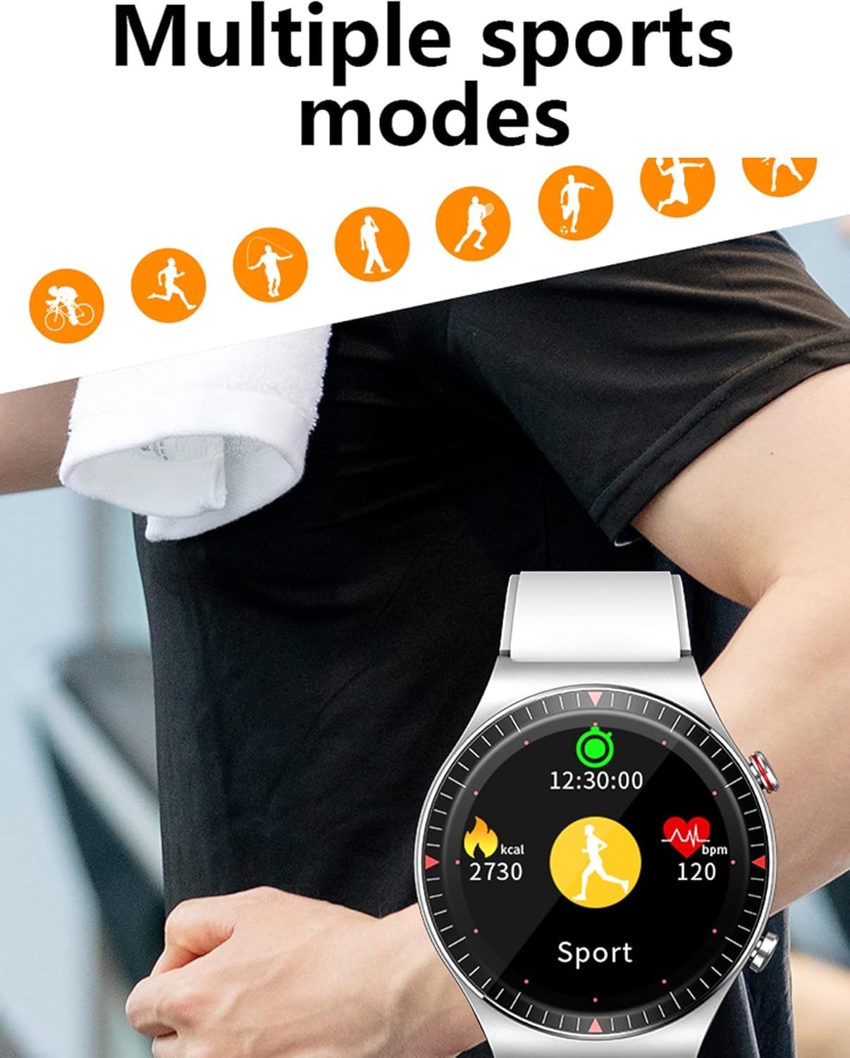 2025 Smart Watch Bluetooth Call Wristwatch ECG+ Earbuds + Three 3 Straps  Fitness monitor Heart Rate Blood Pressure Monitor Tracker Sports Smartwatch Men/Women IP67 Waterproof Smartwatch