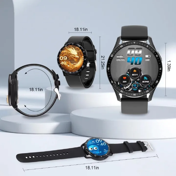 2025 Smart Watch Bluetooth Call Wristwatch ECG+ Earbuds + Three 3 Straps  Fitness monitor Heart Rate Blood Pressure Monitor Tracker Sports Smartwatch Men/Women IP67 Waterproof Smartwatch