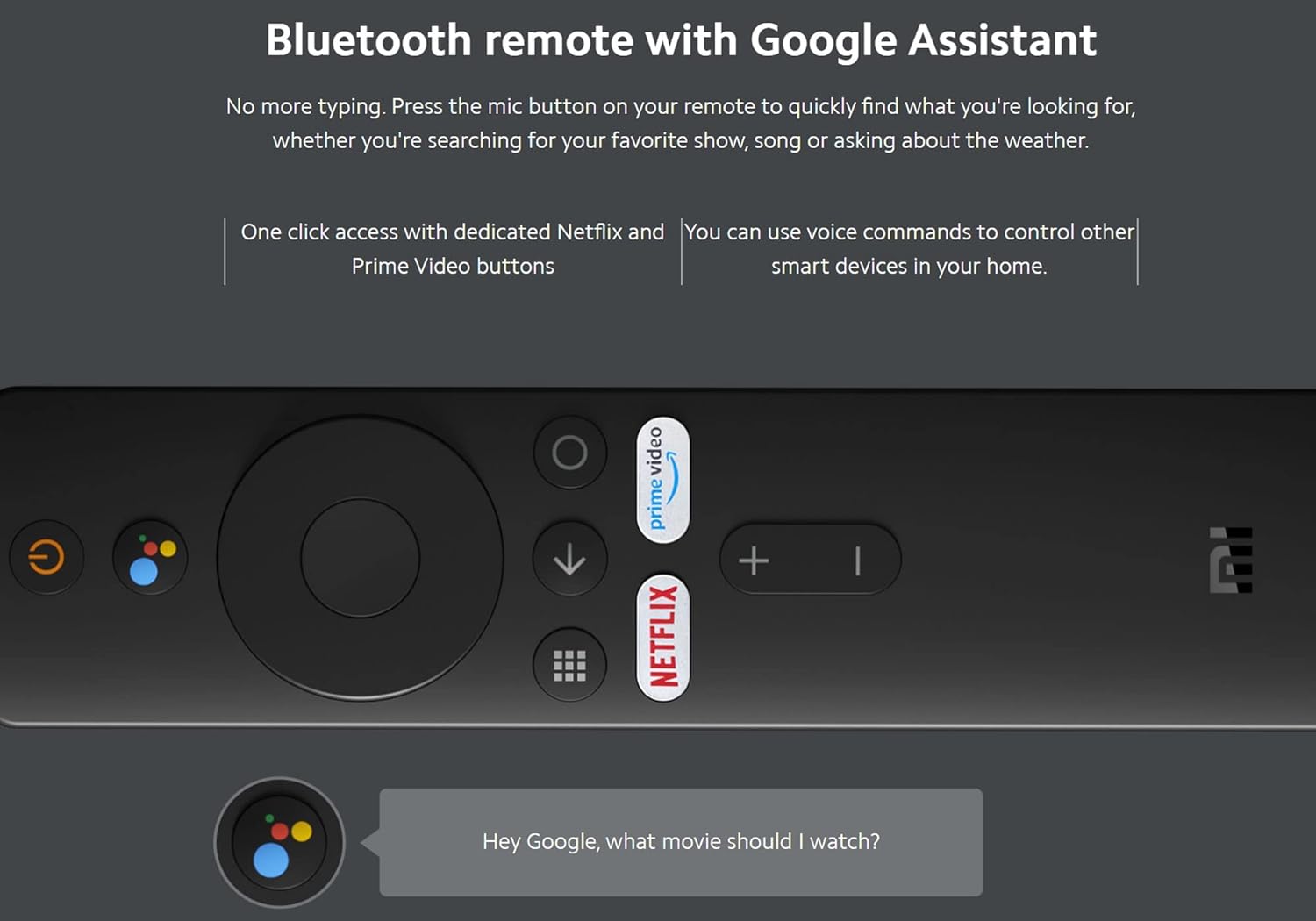 Xiaomi Mi TV Stick 4K Ultra HD Streaming Device, Android TV 11 with Google Assistant Voice Remote Control Streaming Media Player, Chromecast Built-in, 2GB 8GB HDR/AV1/2.4G/5G WiFi/BT 5.2,Latest