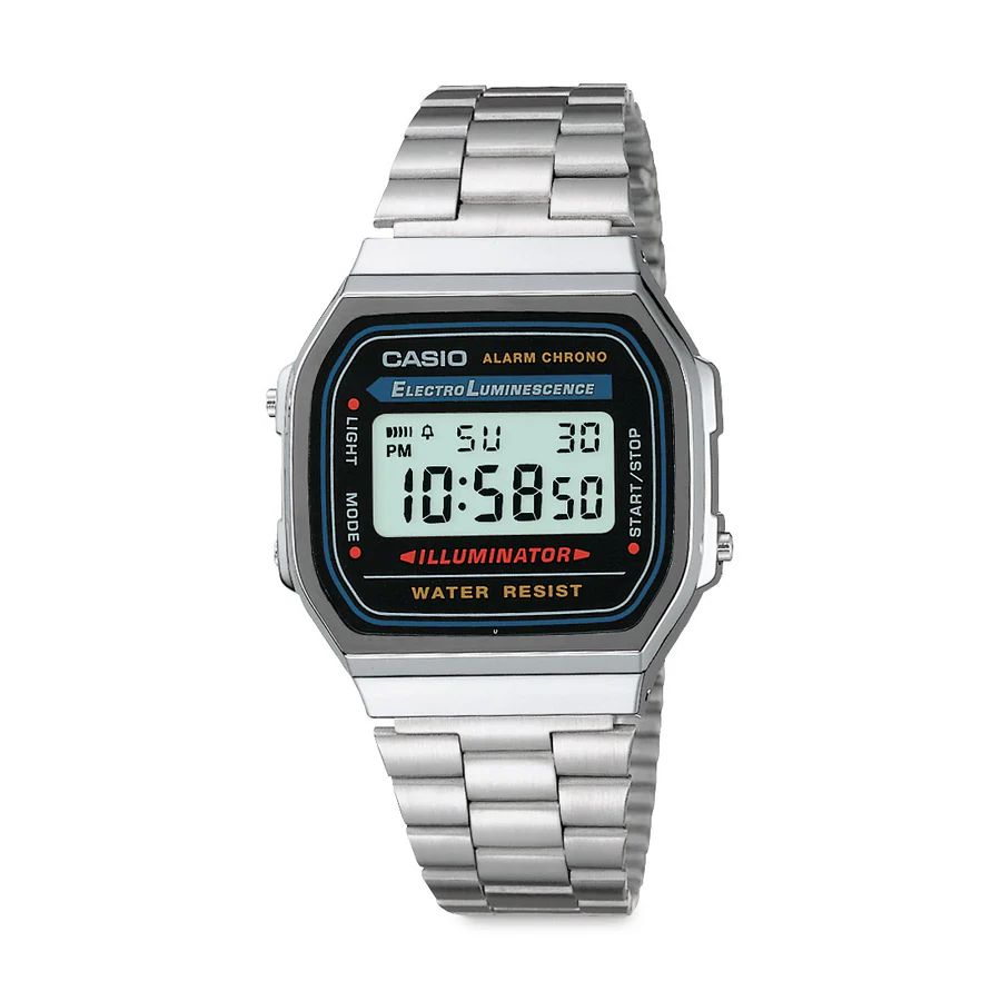 Silver Casio F91W Series | Digital Watch | LED Light | 1/100 SEC Stopwatch | Regular Time Keeping (HR, Min, SEC, PM, Date, Day) | Daily Alarm | Lightweight | 7 Year Battery