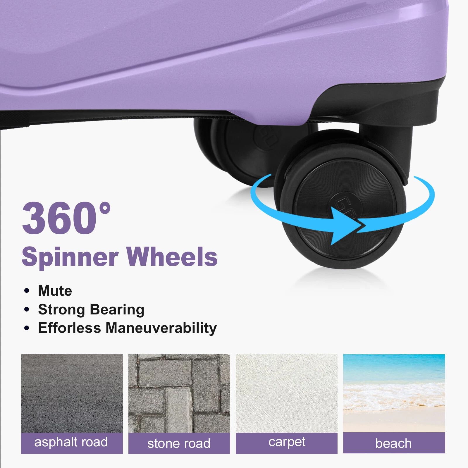 4 in 1 Luxurious Unbreakable Travel Suitcase Size 3 ▪Zipper closure frame. ▪360 Easy-glide spinner wheels. ▪Telescopic handle system. Luggage Bags