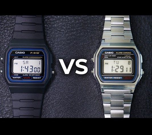 2 Casio Watches | Digital Watch | LED Light | 1/100 SEC Stopwatch | Regular Time Keeping (HR, Min, SEC, PM, Date, Day) | Daily Alarm | Lightweight | 7 Year Battery