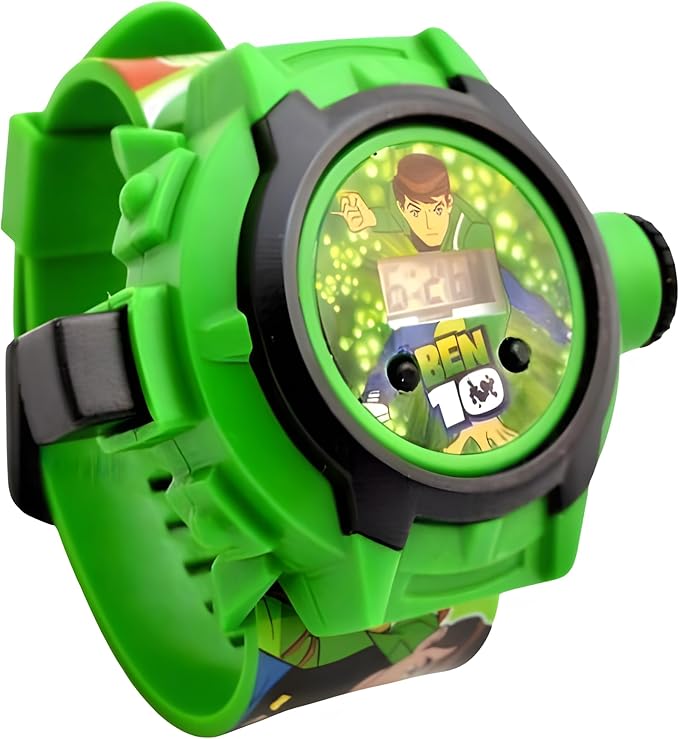 Avengers Spinner Kid's Watch with Light-Up Feature – Fun & Interactive Toy watch.Captain America Kids Digital Watch with Spinner & LED Lights | Cartoon Strap & Revolving Cap | Boys & Girls | Random Co